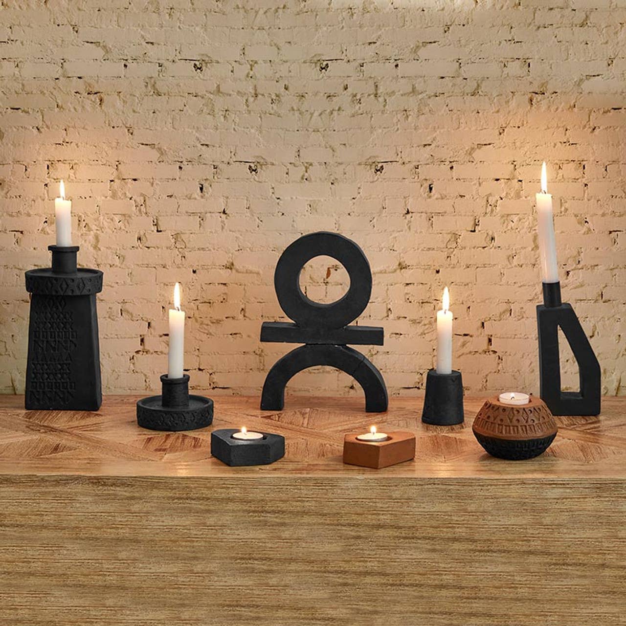 Black Terracotta Statue - Decor Addict, LLC