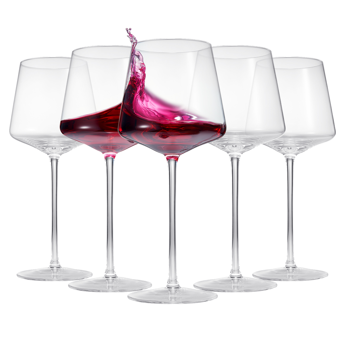 Thin Universal All Purpose Crystal Wine Glass | Set of 6 - Decor Addict, LLC
