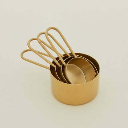 SIMPLE MEASURING CUPS - BRASS - Decor Addict, LLC