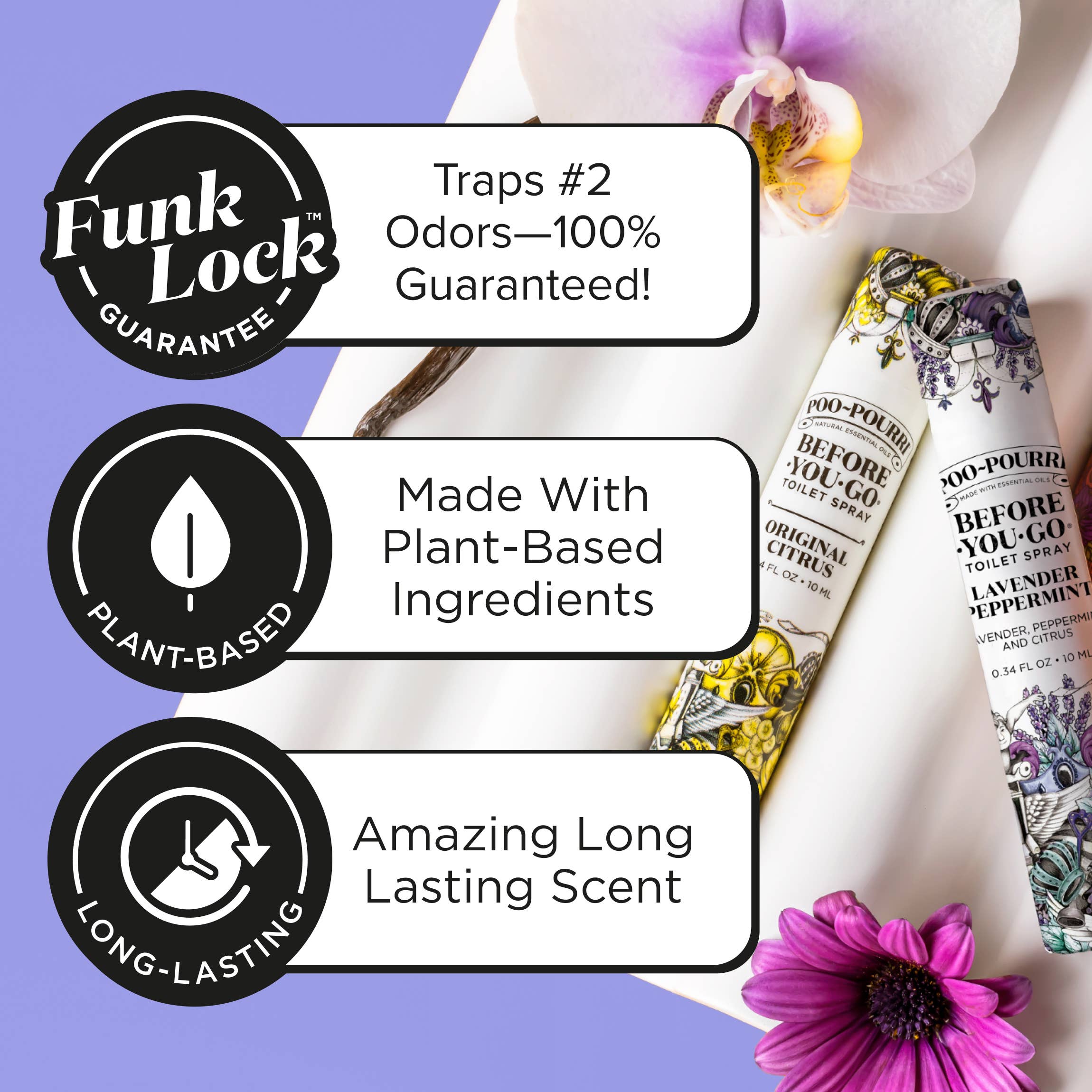 Poo~Pourri Lavender Peppermint 10mL Travel Size - Decor Addict, LLC