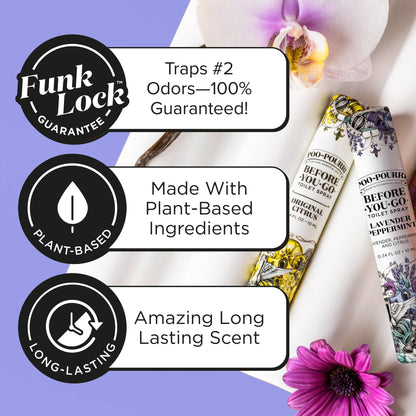 Poo~Pourri Lavender Peppermint 10mL Travel Size - Decor Addict, LLC