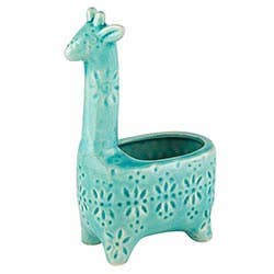 Lake Blue Giraffe Planter Lrg - Decor Addict, LLC