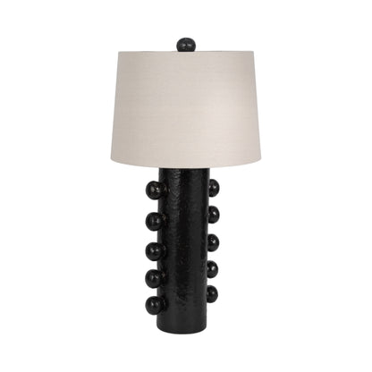 31" Tall Knobby Table Lamp, Black - Decor Addict, LLC