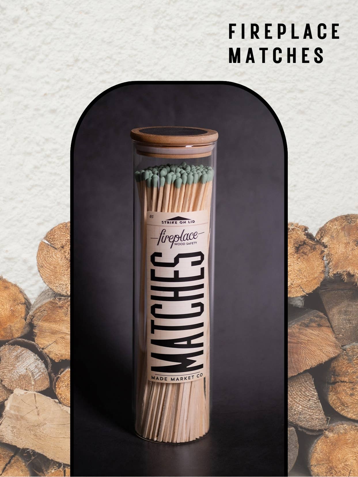 Apothecary Vintage Fireplace Sage Matches - Decor Addict, LLC