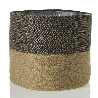 Black Jute Basket 12.25"x 10.75" - Decor Addict, LLC