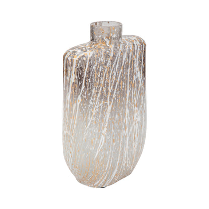Glass,10",striped Stained Vase,multi - Decor Addict, LLC