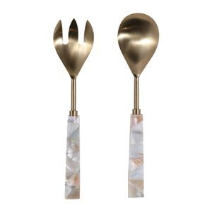 Sebring Mother of Pearl Salad Servers (Set of 2)