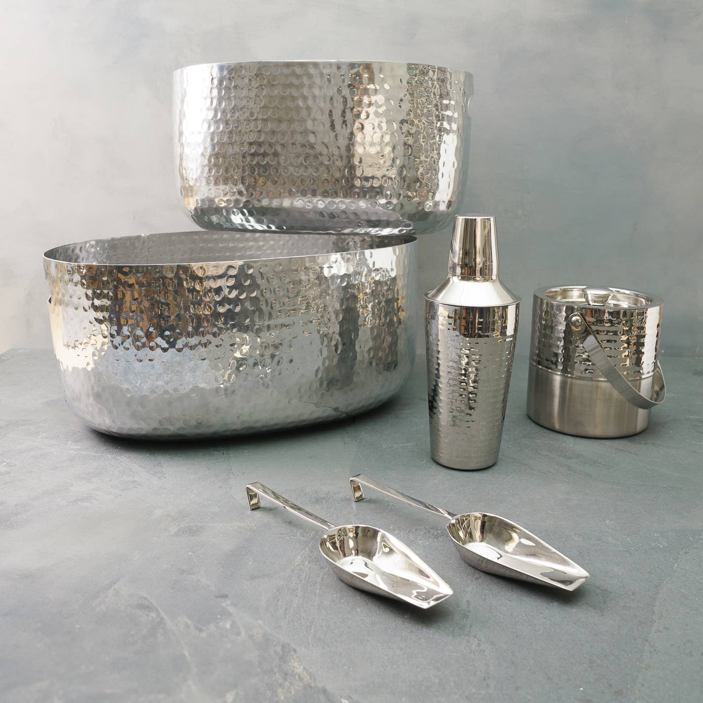Silver Barware Set, S/6, 2 - Decor Addict, LLC