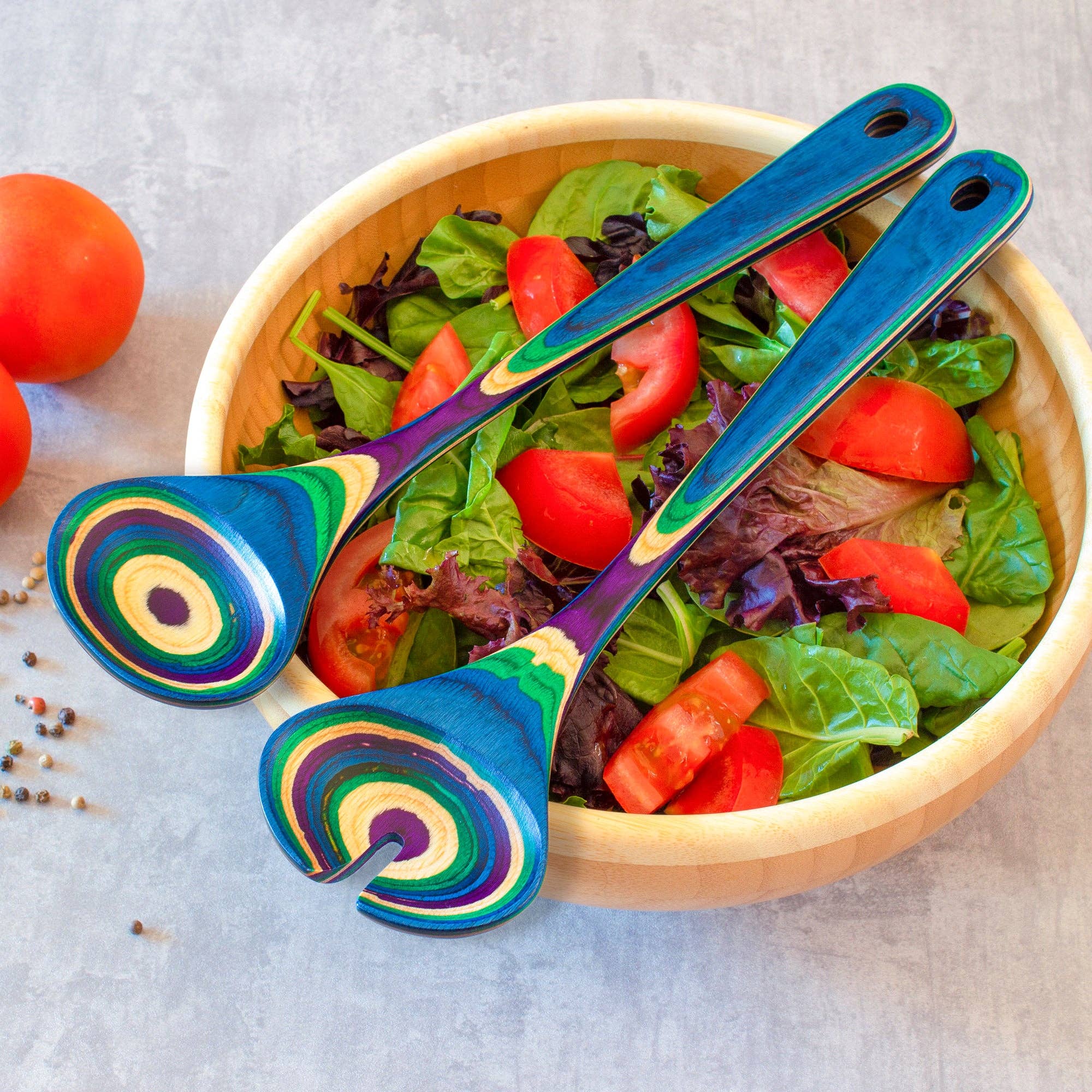 Baltique Mumbai Collection Salad Serving Set