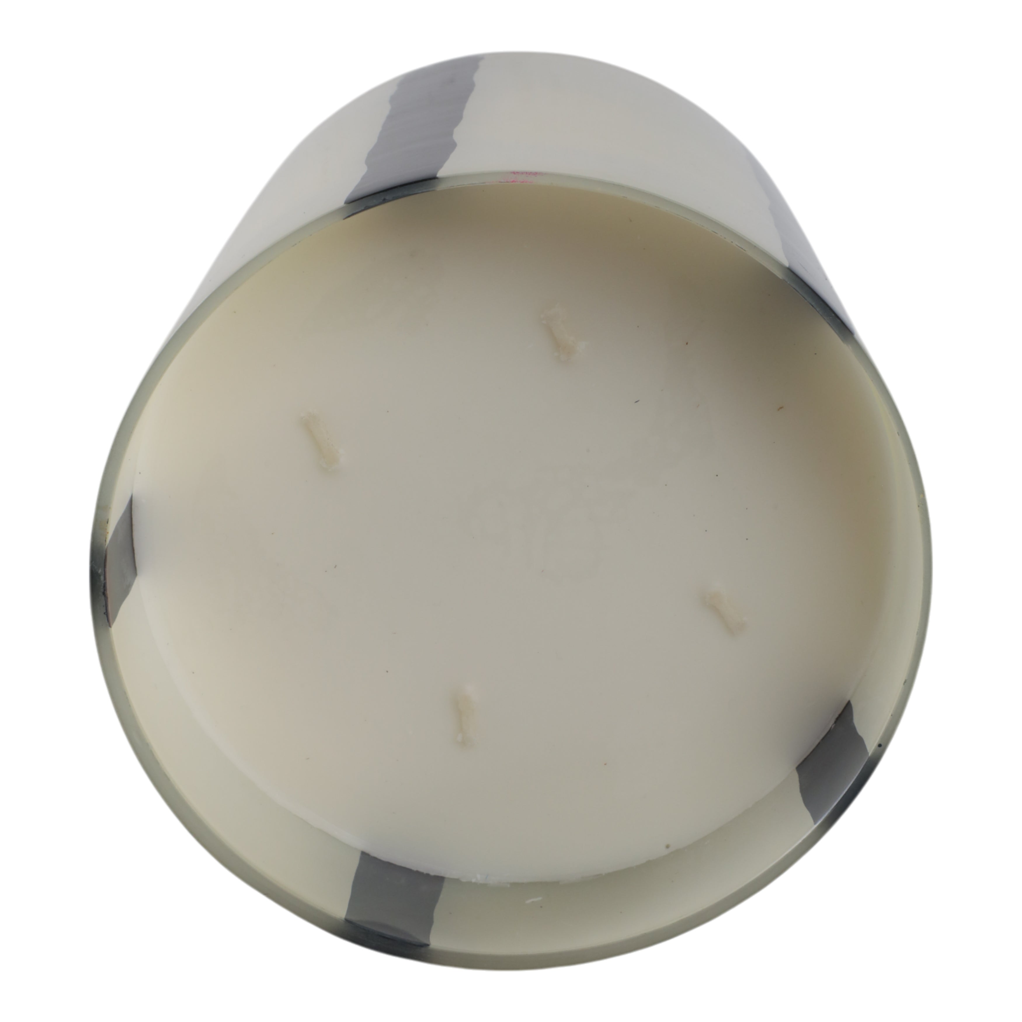 7x9" 105 Oz Red Currant & Oak  Candle, White/black - Decor Addict, LLC