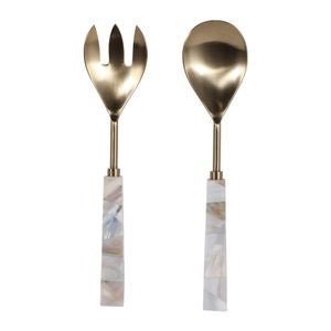 Sebring Mother of Pearl Salad Servers (Set of 2)