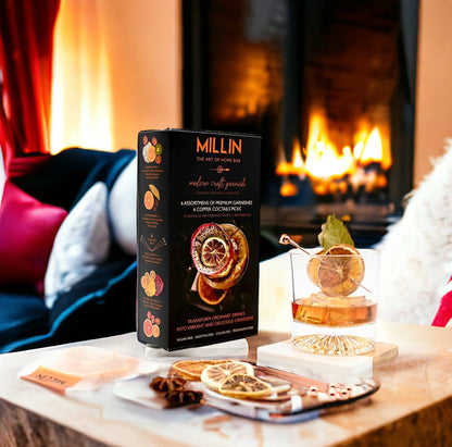 Gourmet Dry Fruit Cocktail Garnish Set with Copper Picks - Decor Addict, LLC