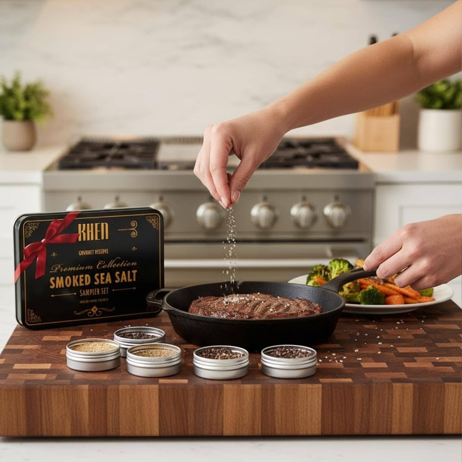 Smoked Sea Salt Sampler Set – 5 Gourmet Varieties - Decor Addict, LLC