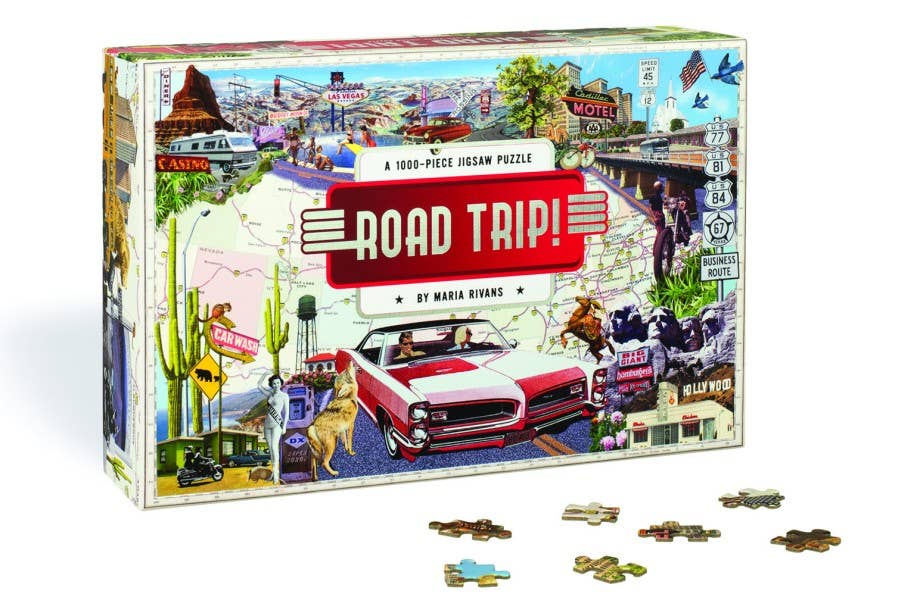 Road Trip! A 1,000 Piece Jigsaw Puzzle - Decor Addict, LLC