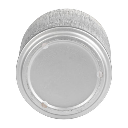 S/2 5/6" Textured Planter With Saucer, Silver - Decor Addict, LLC