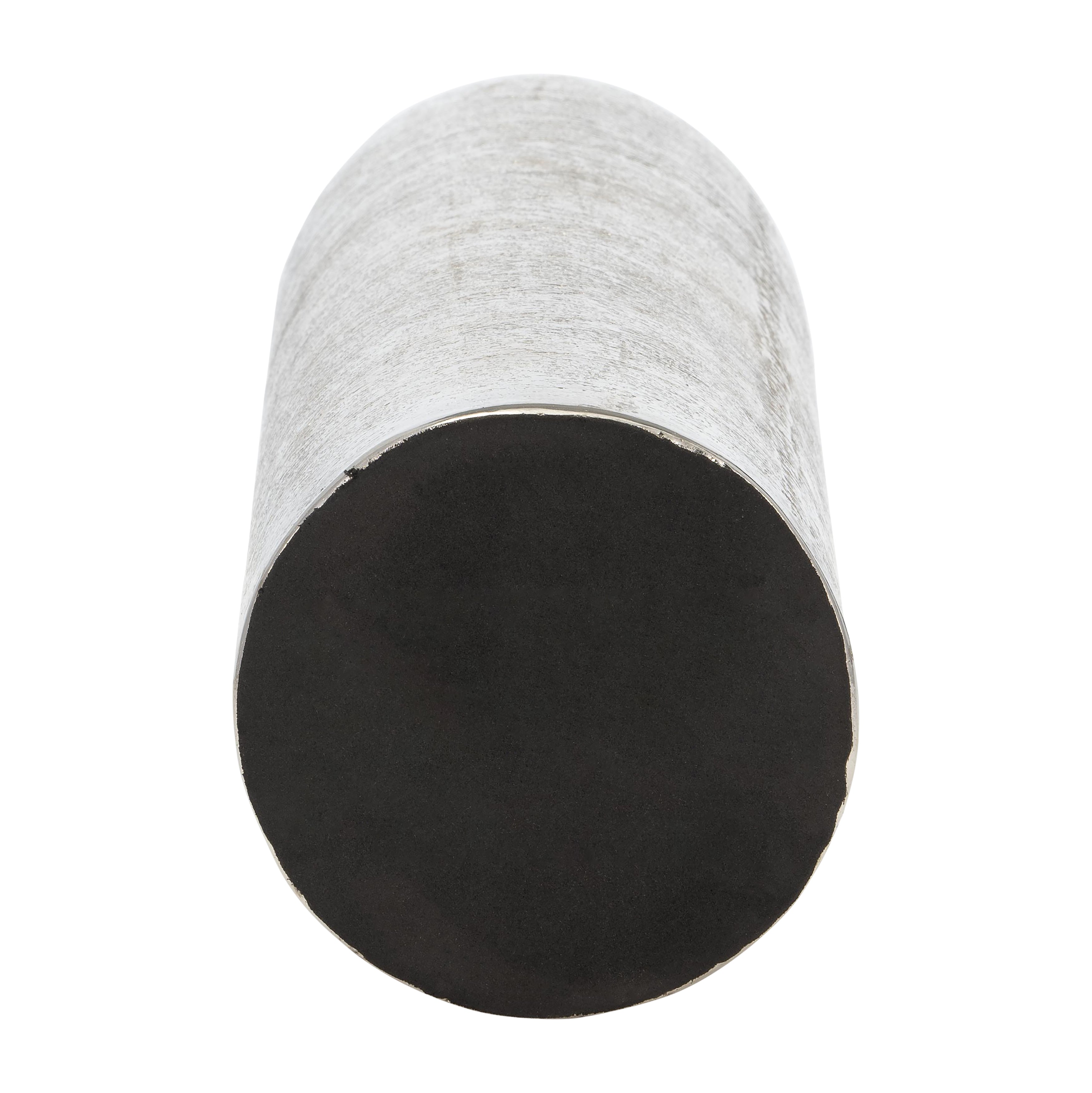 Metal, 19"h Cylinder Vase, Silver - Decor Addict, LLC