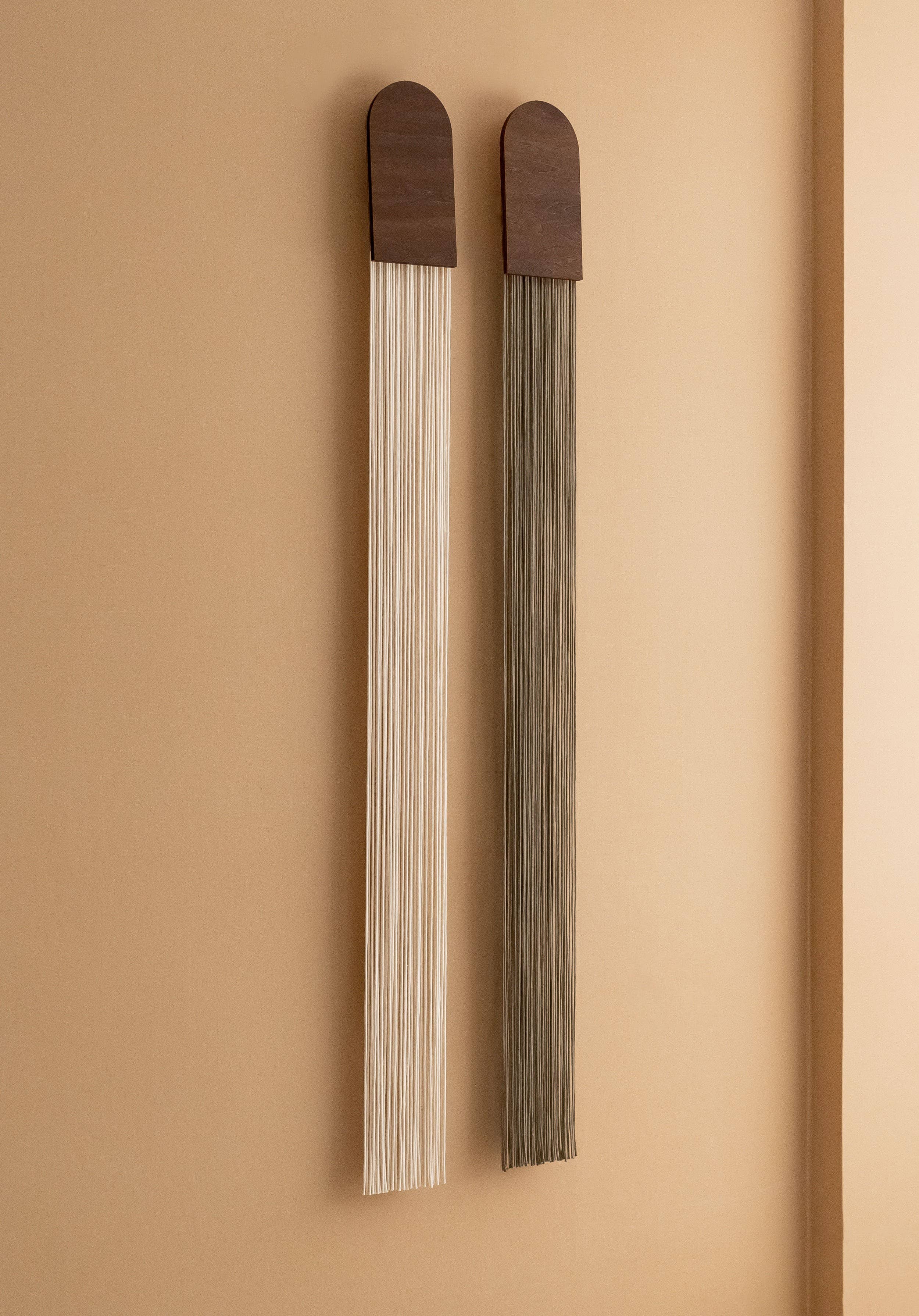 Macrame Fiber Wall Hanging for Elegant Home V80 : Terracotta / Jacobean - Decor Addict, LLC