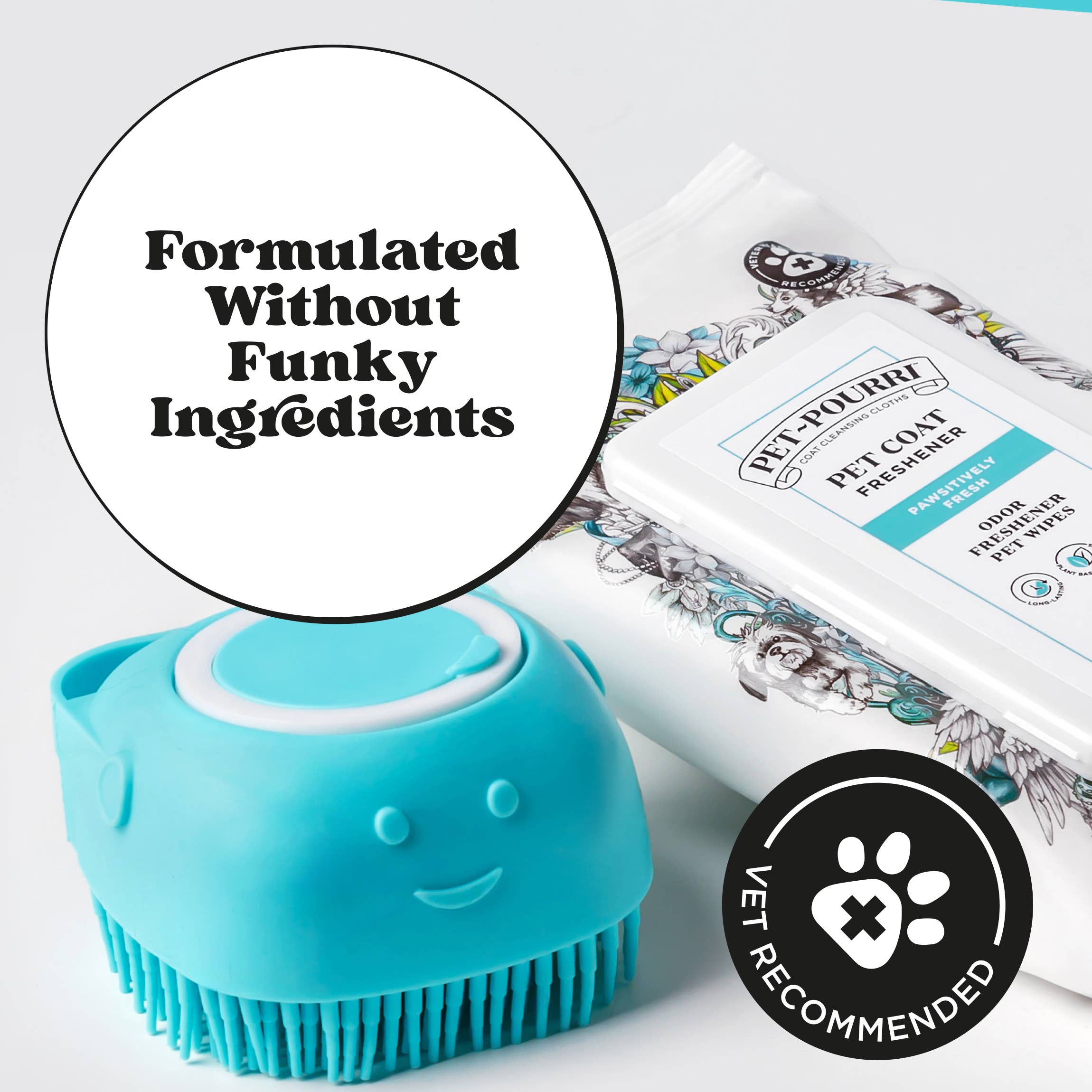 Pet~Pourri - Pet Coat Wipes - 50ct - Pawsitively Fresh Scent - Decor Addict, LLC