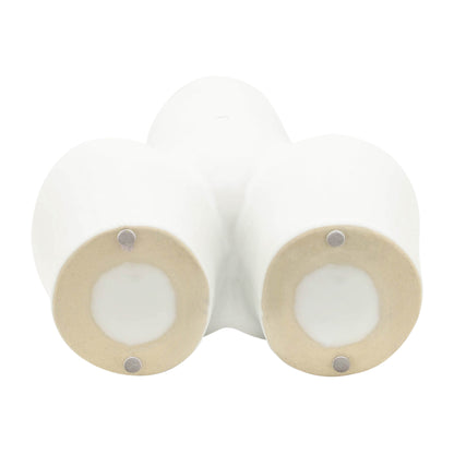 Cer, 7" Half Body Vase, White - Decor Addict, LLC