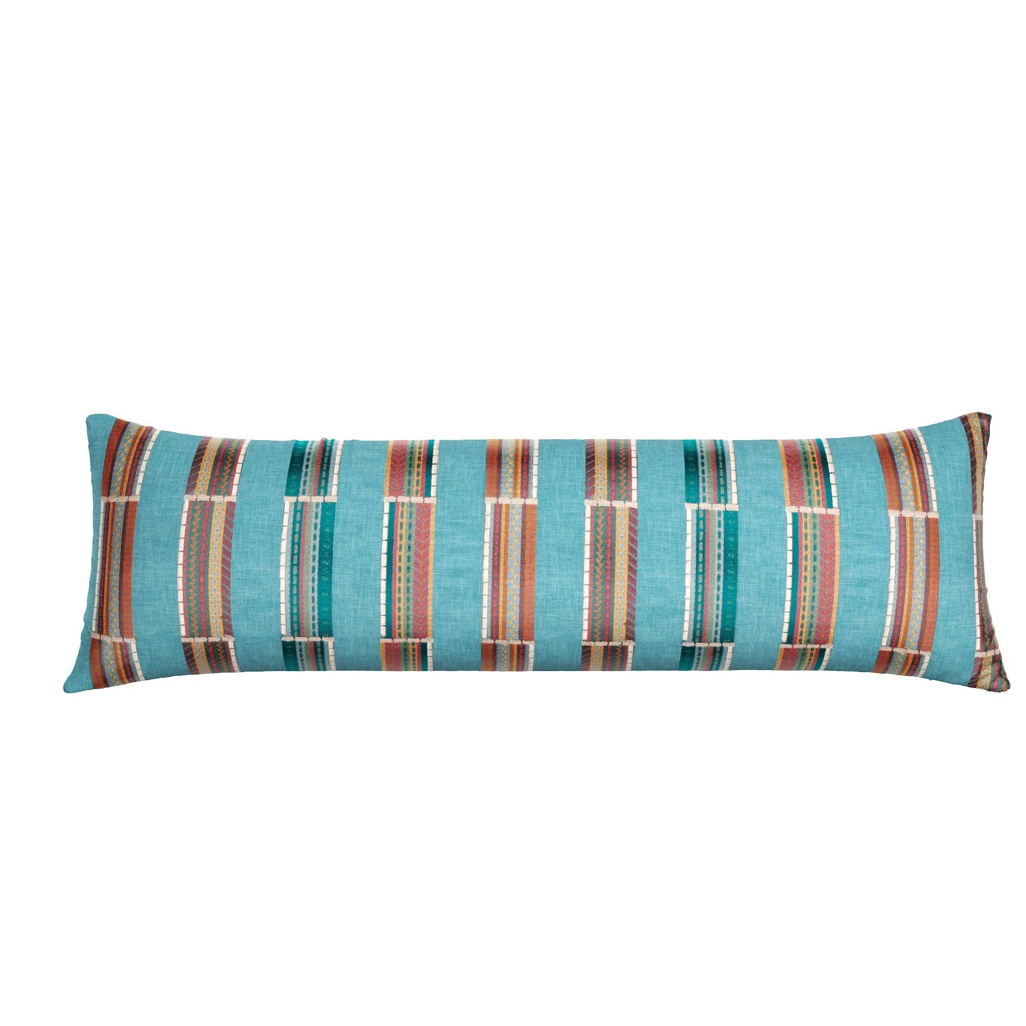 Totnes Lumbar Pillow: Mardi Gras / 12" x 18" - Decor Addict, LLC