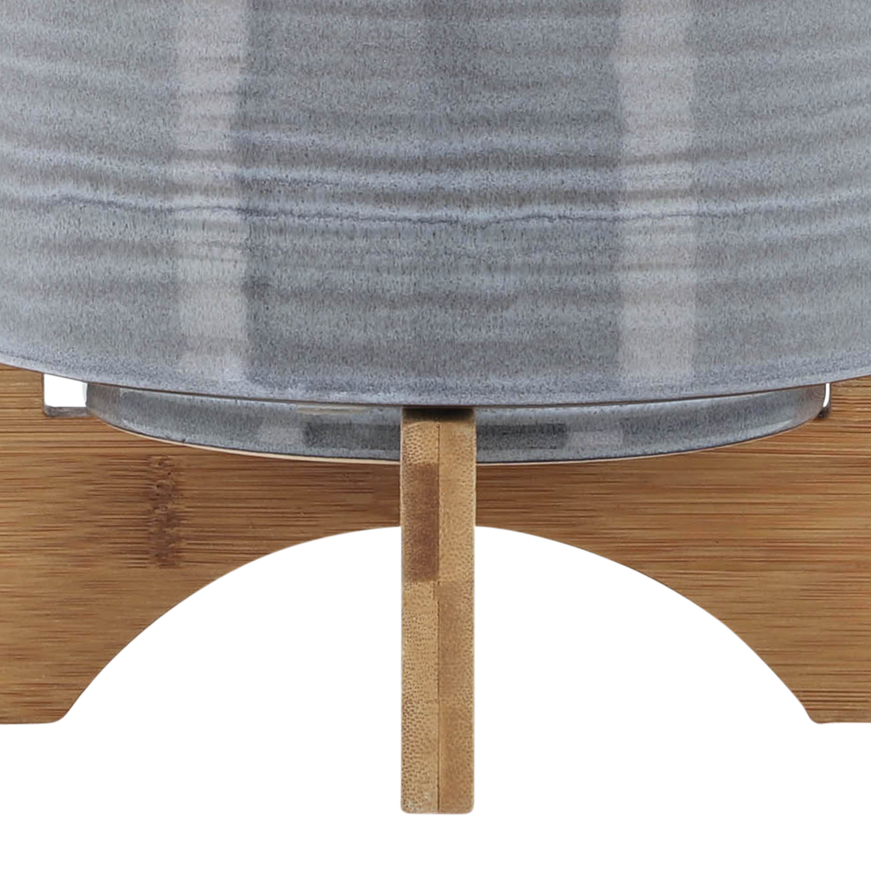 Ceramic 8" Planter On Stand, Blue Fade - Decor Addict, LLC