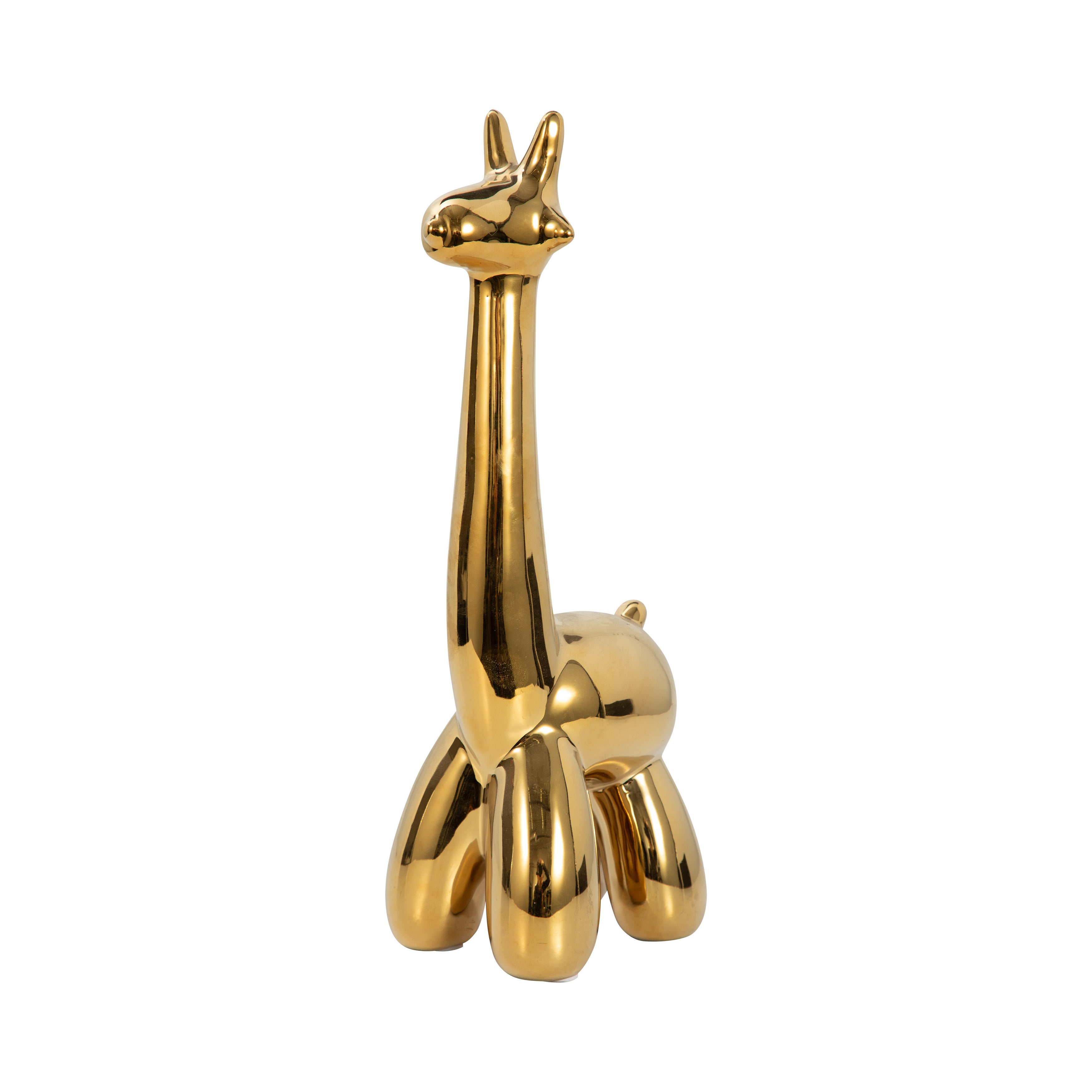 Gold Giraffe Balloon Animal - Thumbnail 2
