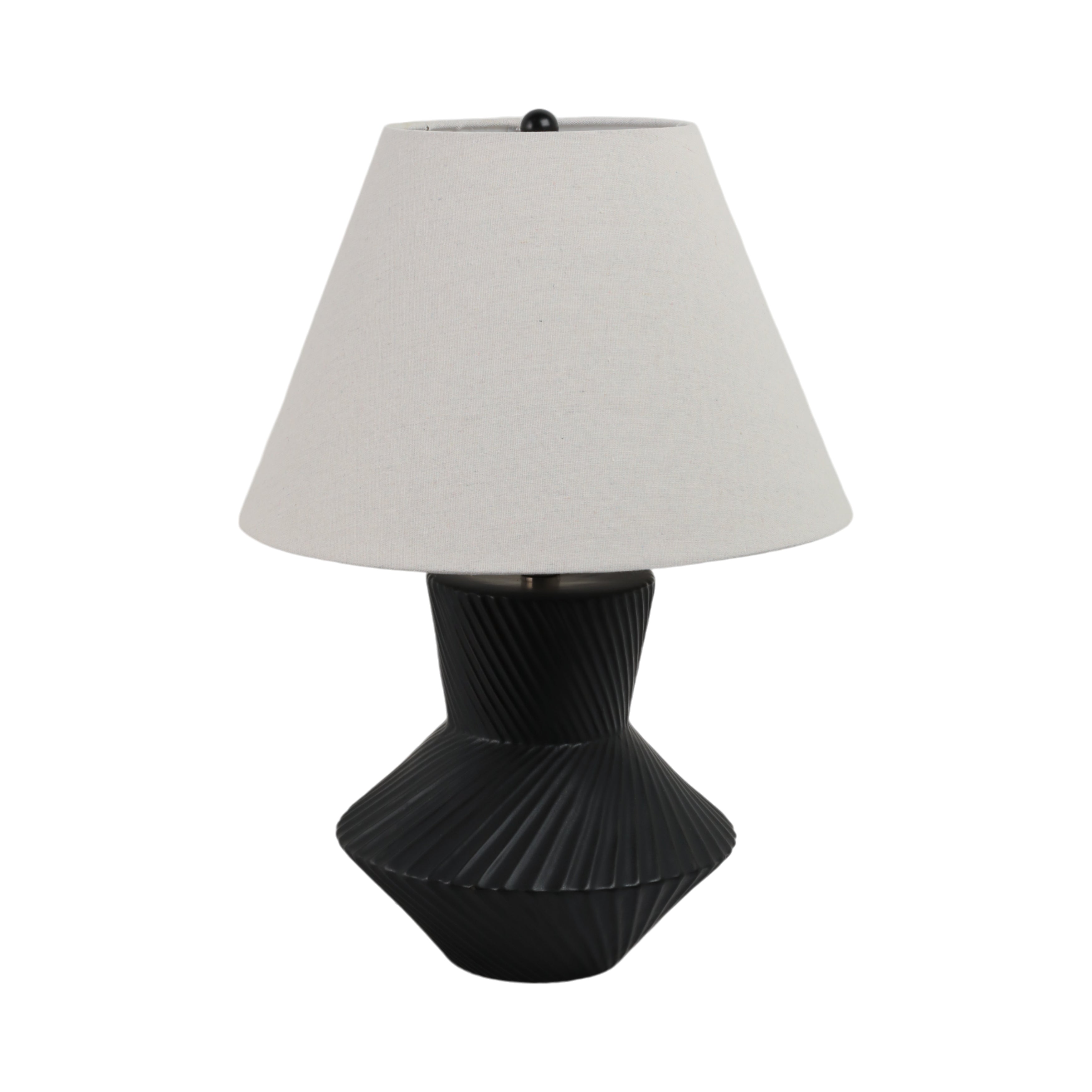 23" Ribbed Totem Table Lamp - Thumbnail 2