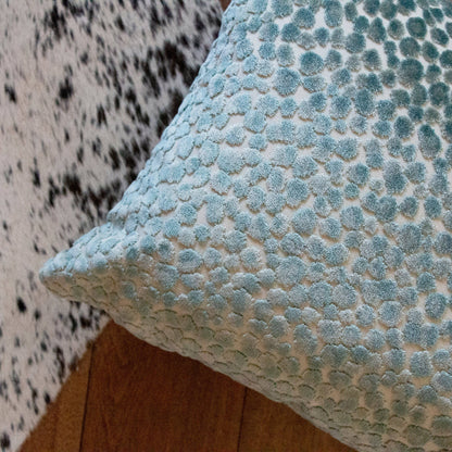 Pebbles: Teal / 22x22"