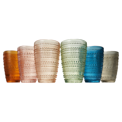 14.6oz Beaded Hobnail Highball Tumbler - Decor Addict, LLC