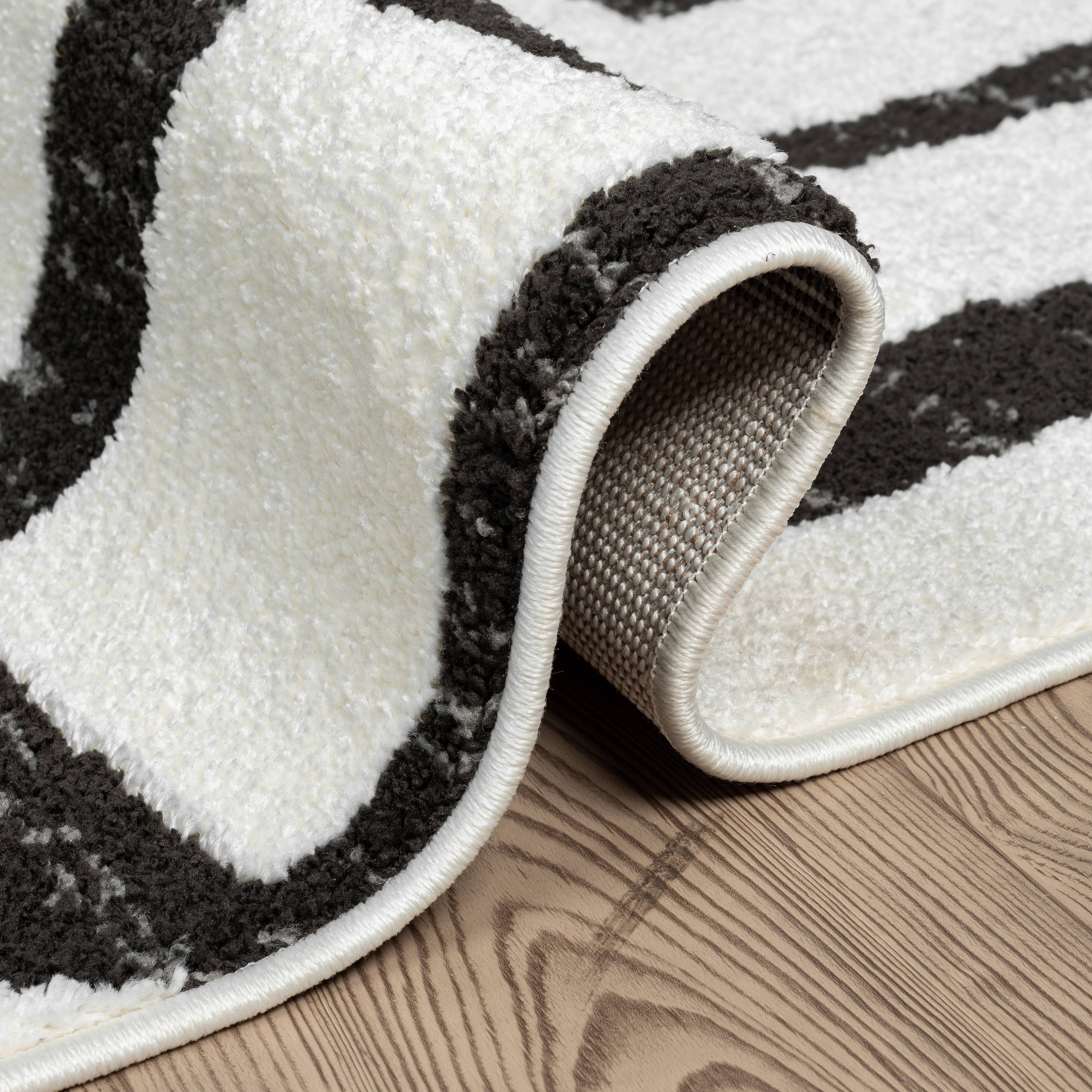 Abani Rugs Nomad NOM130A Cream Grey Multi-Box Pattern Rug: 2' x 3' - Decor Addict, LLC