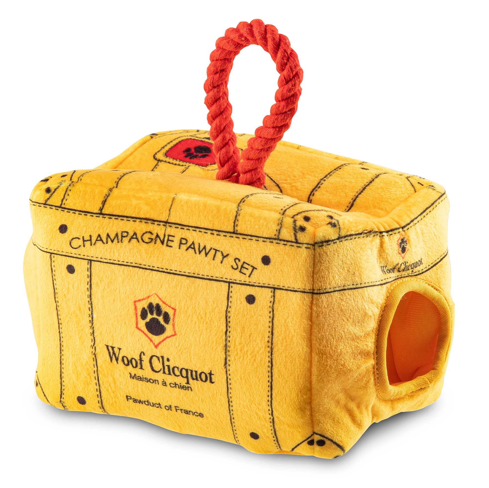 Woof Clicquot -  Pawty Set Burrow Dog Toy - Decor Addict, LLC