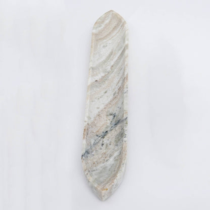 Realis " m Sleek Large White Marble Tray - 16x2.5x1.5 - Decor Addict, LLC