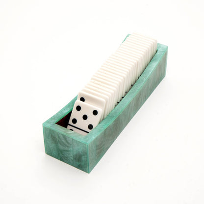 Dominos - White Set of 28 Chips - Decor Addict, LLC