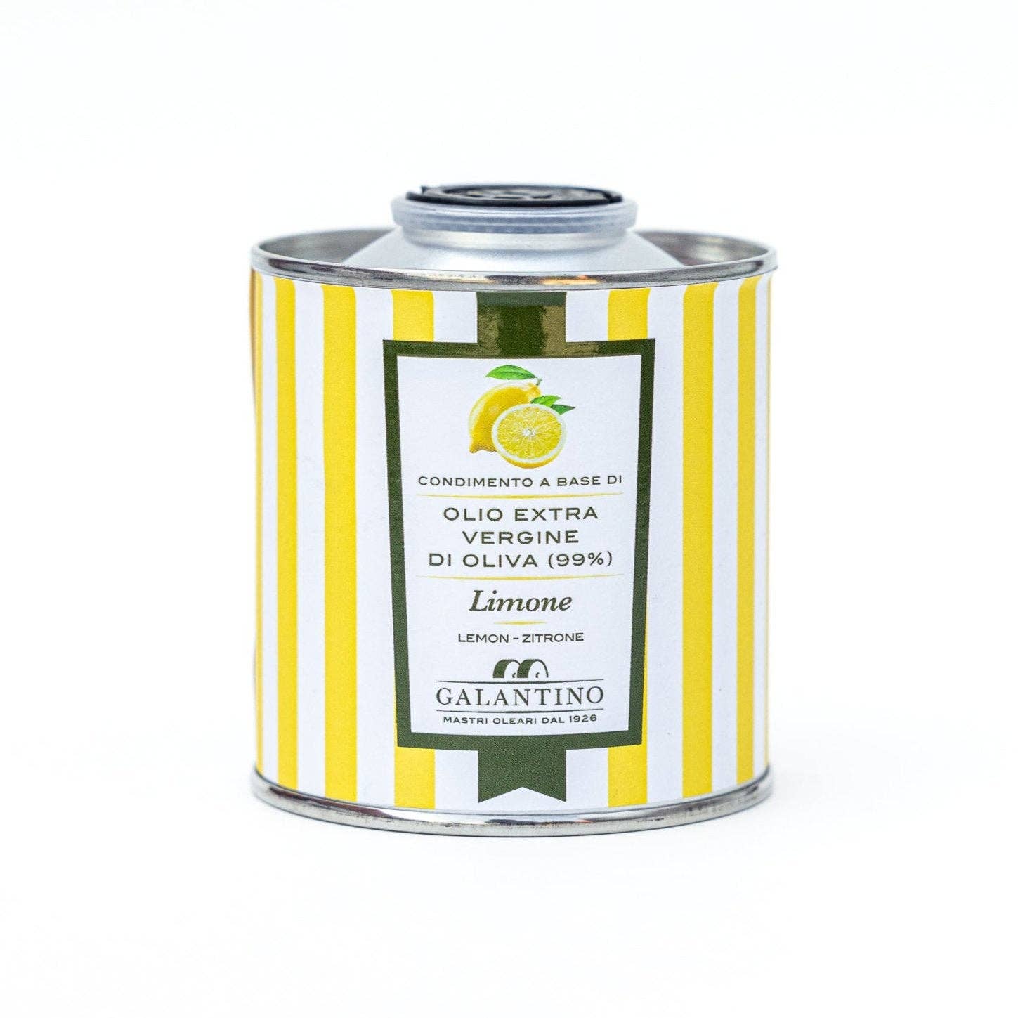 Lemon EVOO Tin 100 ml by Frantoio Galantino - Decor Addict, LLC
