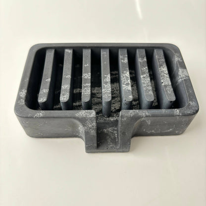 Soap Holder | Concrete Soap Dish: Galactic Gray - Decor Addict, LLC