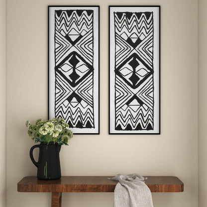 Textured Tribal Shadow Box - Decor Addict, LLC