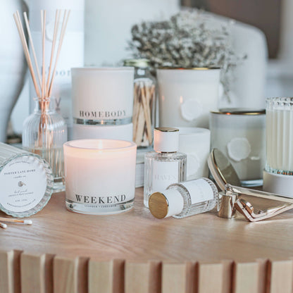 ESCAPE | Coconut + Sandalwood Candle | Luxe Collection: 18 oz - Decor Addict, LLC