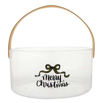 Acrylic Bucket - Merry Christmas: Material - Decor Addict, LLC