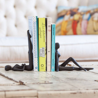Ladies Stretching Metal Bookend Set - Decor Addict, LLC
