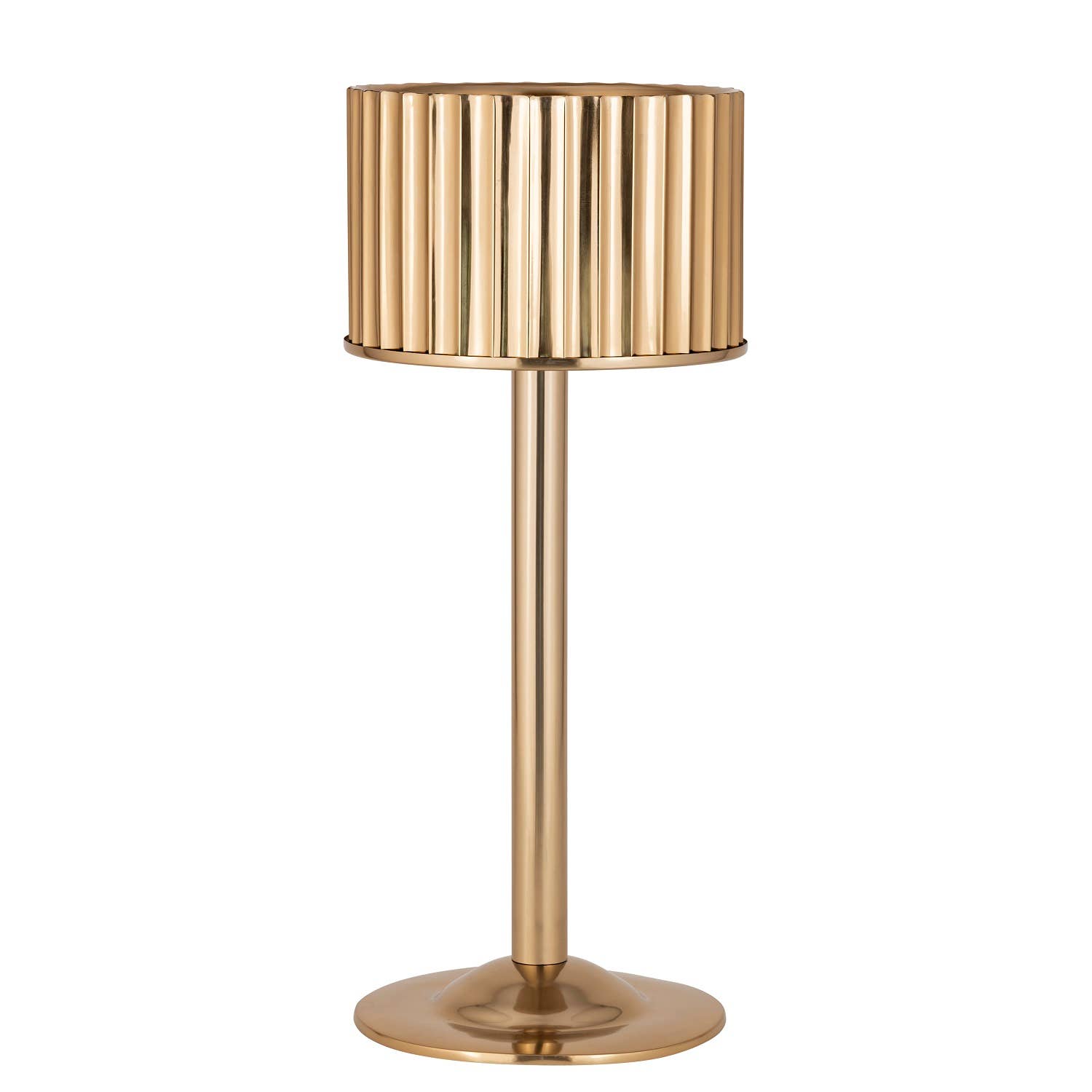 Gold Steel Ice Bucket Stand Only Small: Gold / STEEL - Decor Addict, LLC