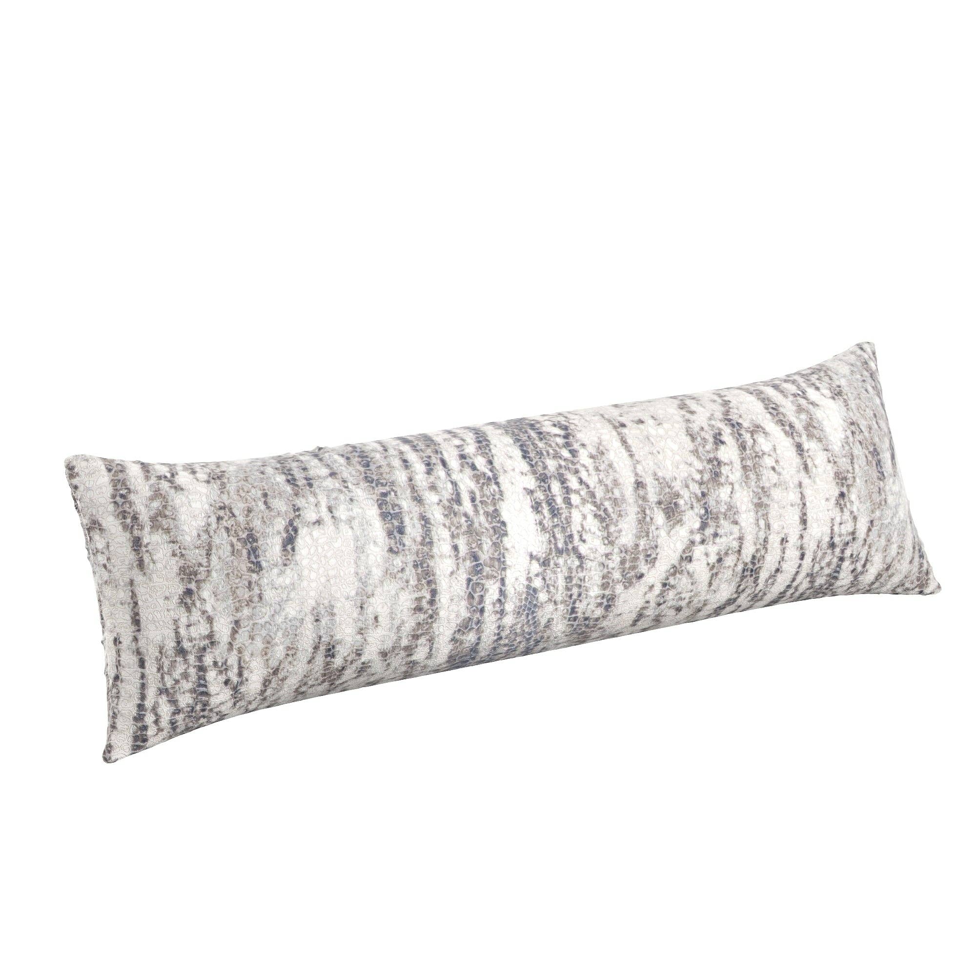 Mamba Lumbar Pillow: Gray / 12" x 24" - Decor Addict, LLC