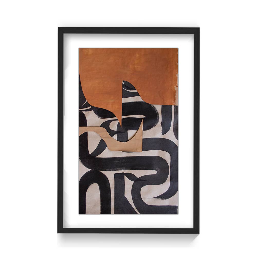 "Gai: A Symphony of Abstraction" Framed Print Wall Art