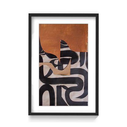 "Gai: A Symphony of Abstraction" Framed Print Wall Art: 32" W x 48" H - Decor Addict, LLC