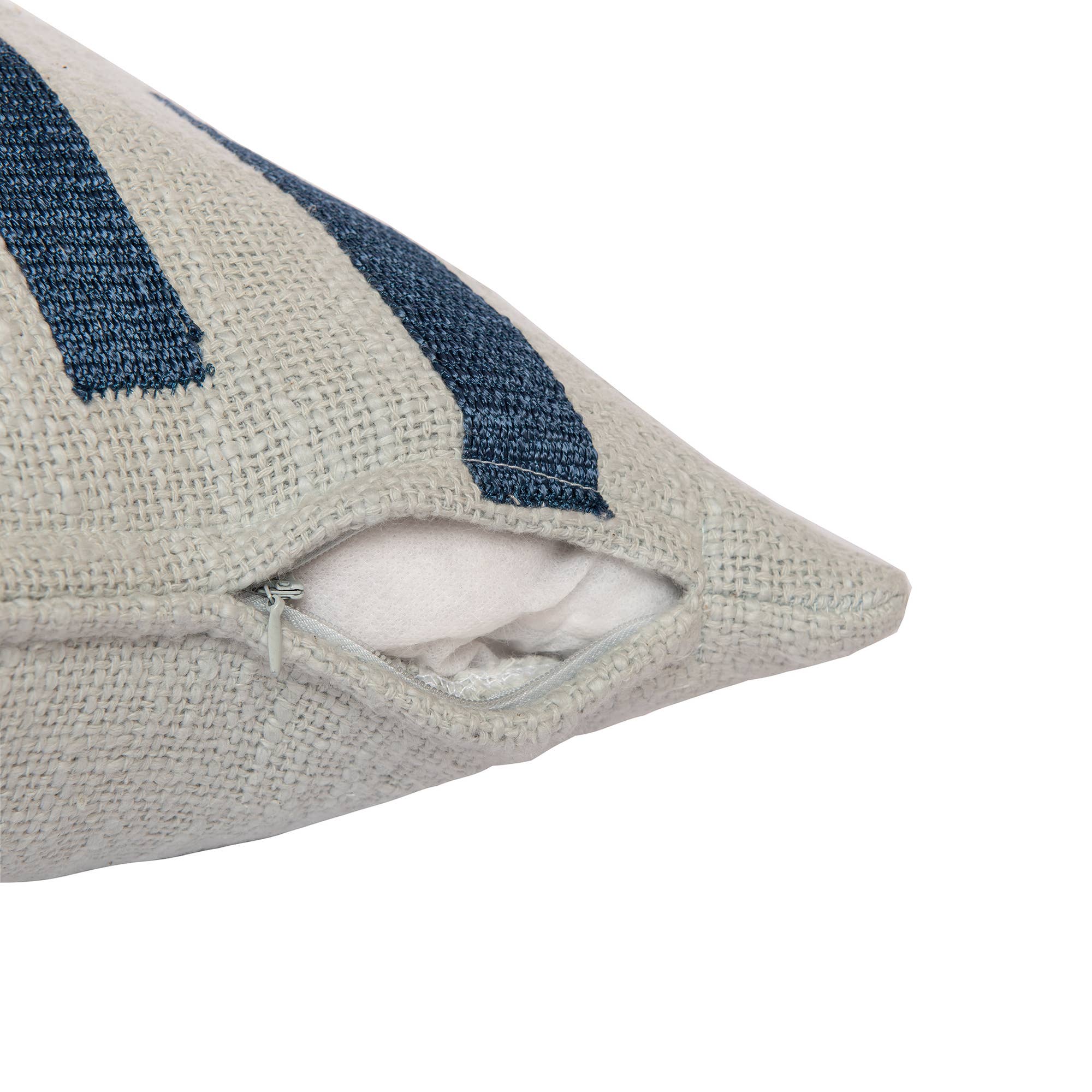 Modern/Contemporary Geometric Hand-Woven Throw Pillow: Ivory / 20" x 20" - Decor Addict, LLC