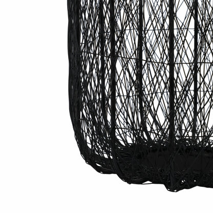 Metal, 10"h Wire Lantern, Black - Decor Addict, LLC