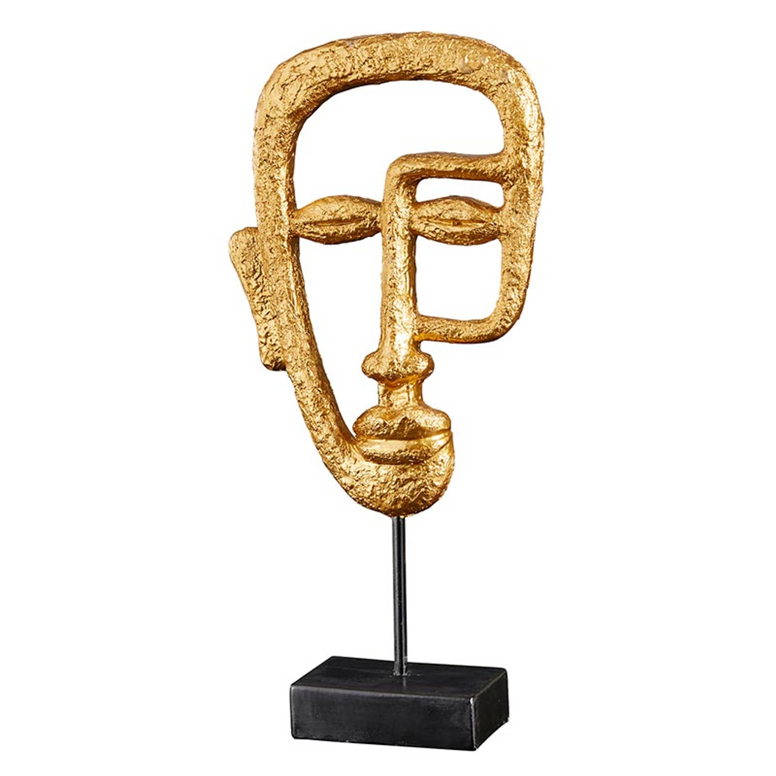 Gold Face Statue - Decor Addict, LLC