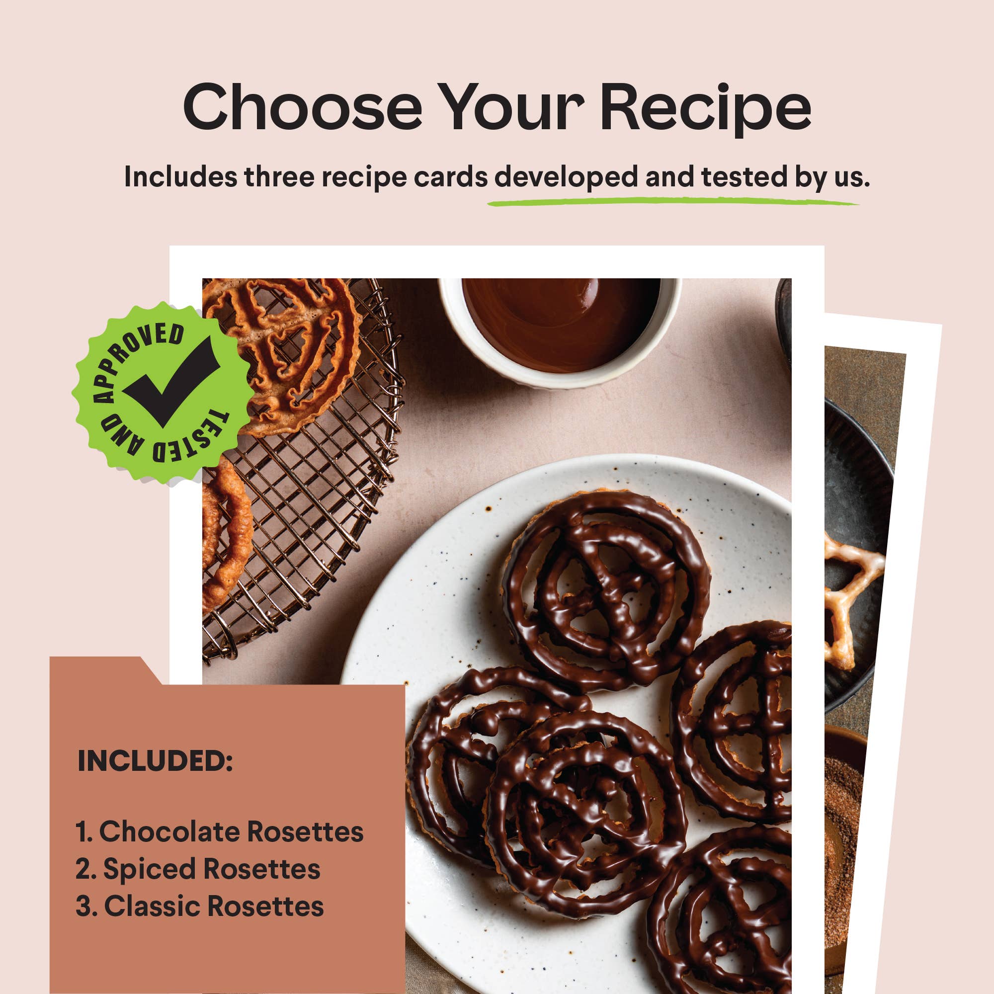 Rosettes and Waffle Kit | Baking Tools | Women's Gift - Decor Addict, LLC