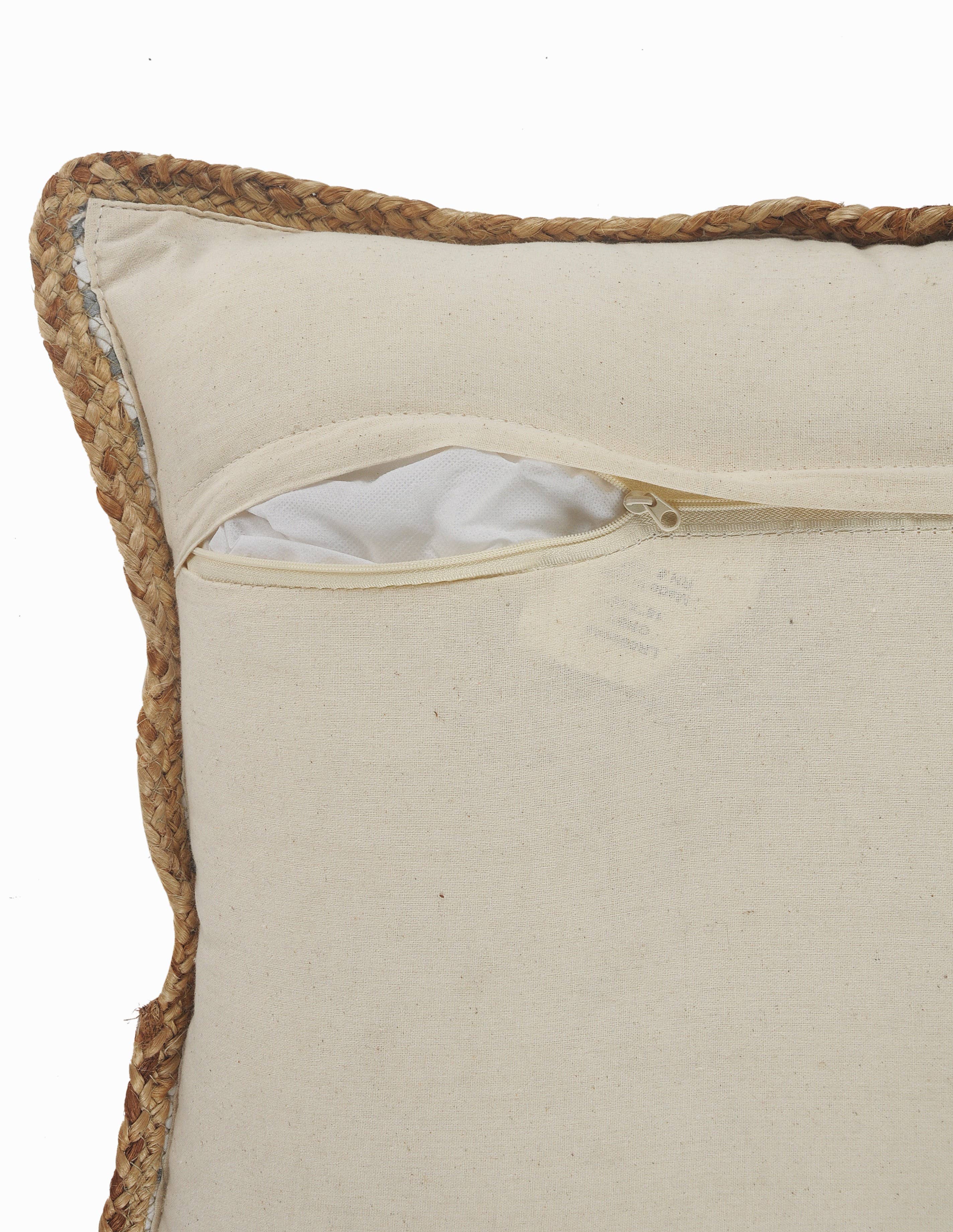 Riley Gray Striped Cotton Blend Throw Pillow, Set of 2