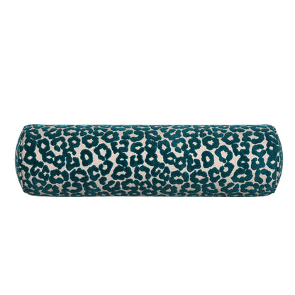 Elvira Bolster Pillow: Teal / 8" x 24" - Decor Addict, LLC