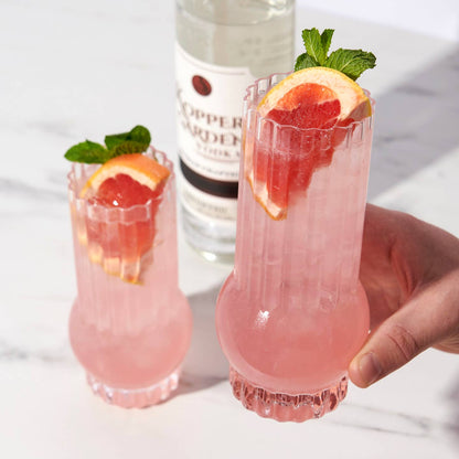 Viski Deco Crystal Highball Glasses